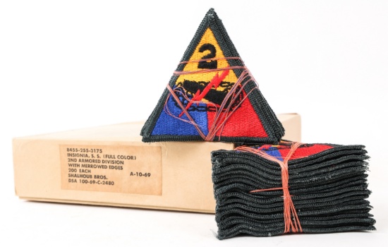 1960s US ARMY 2ND ARMORED DIVISION PATCHES LOT