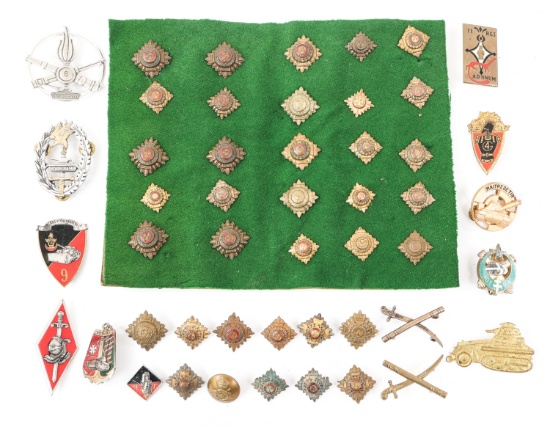 BRITISH - FRENCH - GERMAN ARMY INSIGNIA & RANK