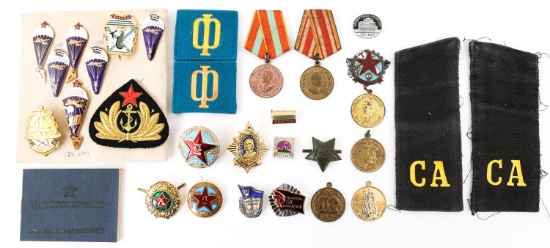 COLD WAR SOVIET RUSSIAN MEDALS & INSIGNIA LOT