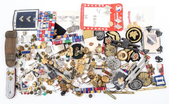 COLD WAR US ARMY & WORLD MILITARY INSIGNIA LOT