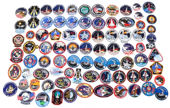 NASA SPACE PROGRAM PATCHES LOT OF 85
