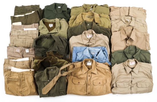 WWII US ARMY REENACTOR UNIFORMS LOT