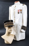 WWI FRENCH GENERAL SUMMER WHITE TUNIC & KEPI