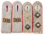 WWII GERMAN PANZER OFFICER SHOULDER BOARDS LOT