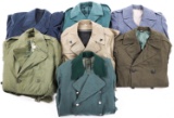 WWII - COLD WAR MILITARY OVERCOAT MIXED LOT