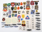 VIETNAM WAR US ARMY CIB - COLLAR & PATCHES LOT