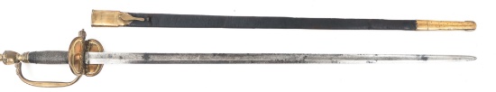 18th C. IRISH INFANTRY OFFICER MODEL 1796 SWORD