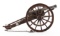 MODEL CANNON ON CARRIAGE