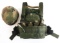 BODY ARMOR WITH CERAMIC PLATES AND PASGT HELMET