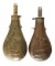 1830s R. DINGEE POWDER FLASKS - LOT OF 2