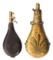 AMERICAN FLASK & CAP CO POWDER FLASKS - LOT OF 2