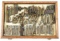 WOOD DISPLAY CASE OF WWI - COLD WAR MILITARY AMMO