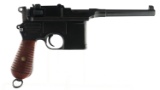 MAUSER C96 COMMERCIAL 7.63MM BROOMHANDLE PISTOL