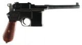 MAUSER C96 COMMERCIAL 7.63MM BROOMHANDLE PISTOL