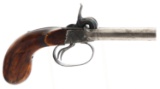 BELGIAN SIDE BY SIDE 10mm CAL PERCUSSION PISTOL