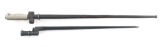CRUCIFORM RIFLE BAYONET LOT OF 2