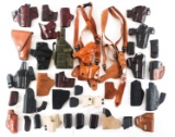 LARGE LOT OF HANDGUN HOLSTERS