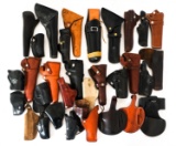 LEATHER HANDGUN HOLSTERS LARGE LOT