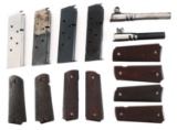 1911 .45 CALIBER PISTOL PARTS & MAGAZINES LOT