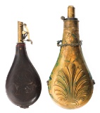 AMERICAN FLASK & CAP CO POWDER FLASKS - LOT OF 2