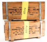 AMMUNITION CRATES 7.62mm NATO BALL 1000 ROUNDS