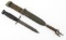 WWII US ARMY M4 BAYONET & SCABBARD BY IMPERIAL
