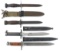 WWI - COLD WAR WORLD MILITARY BAYONET LOT OF 4
