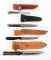 MODERN FIXED BLADE KNIVES WITH SHEATHS