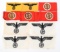 WWII GERMAN ARMBANDS & SPORT SHIRT PATCHES LOT