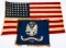 US ARMY FLAG & 48 STAR AMERICAN FLAG LOT OF 2