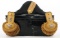 SPAN-AM WAR US NAVAL OFFICER CASED HAT & EPAULETS