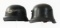 WWI GERMAN M16 & WWII M40 BEADED LUFTSCHUTZ HELMET