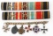 WWI IMPERIAL GERMAN RIBBON BARS & MINI MEDALS