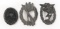 WWII GERMAN WOUND & ASSAULT BADGE LOT OF 3