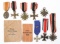 WWII GERMAN MERIT CROSS & SERVICE MEDAL LOT OF 8