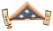 WWII US ARMY KIA OFFICER NAMED MEDALS & FLAG GROUP