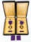 WWI - WWII US NAMED FATHER / KIA SON PURPLE HEARTS