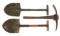 WWI US M1910 PICK MATTOCK & T - HANDLE SHOVELS