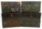 WWII US OFFICERS FIELD FOOTLOCKER LOT OF 6