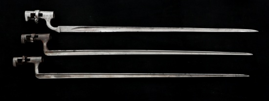 19th C. SPANISH & INDIAN SOCKET BAYONET LOT OF 3