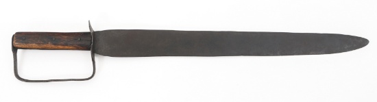 19th CENTURY US MILITIA D-GUARD LARGE KNIFE