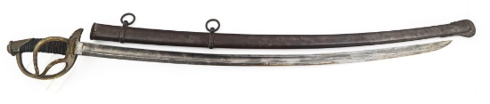 CIVIL WAR M1840 IMPORT CAVALRY SWORD & SCABBARD