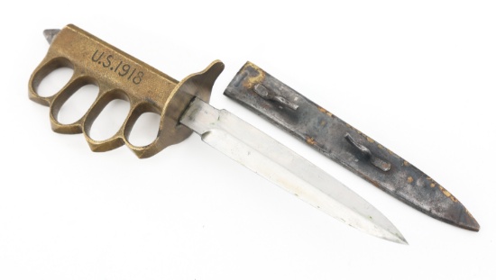 WWI US ARMY MODEL 1918 TRENCH KNIFE By AU LION