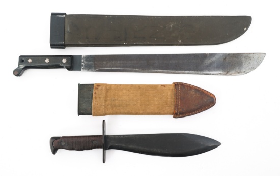 WWI - WWII US ARMY M1917 BOLO KNIFE & MACHETE