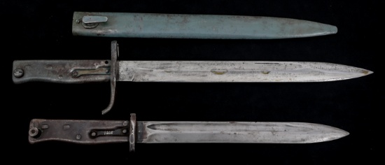 WWI GERMAN & TURKISH ERSATZ BAYONETS LOT OF 2