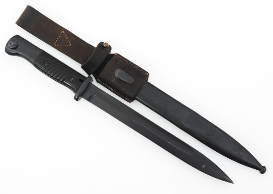 WWII GERMAN ARMY K98 COMBAT BAYONET & SCABBARD