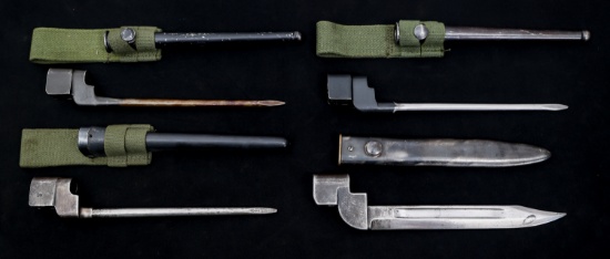 WWII - COLD WAR ERA MKII BAYONETS LOT OF 4