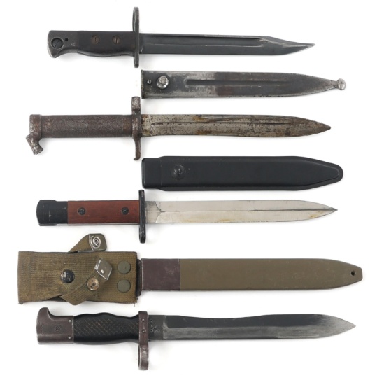WWI - COLD WAR WORLD MILITARY BAYONET LOT OF 4