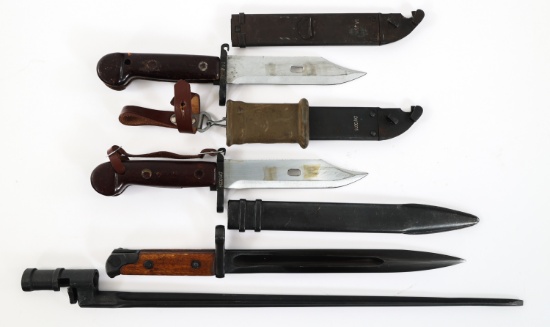 WWI - COLD WAR RUSSIAN & POLISH BAYONET LOT OF 4