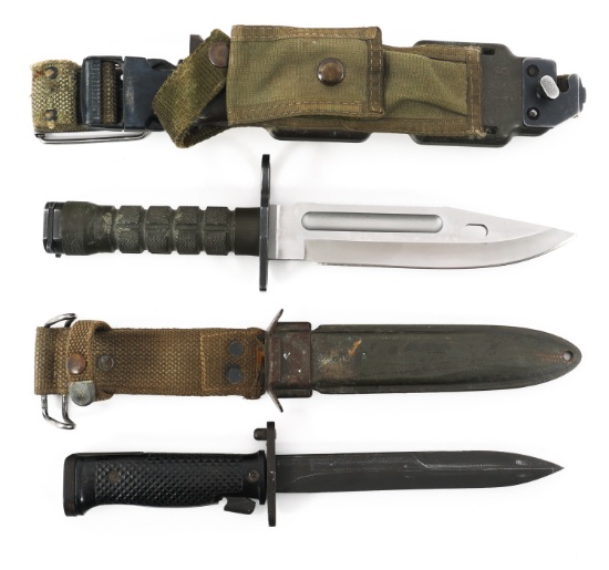 US ARMY M5A1 & M9 PHROBIS III BAYONET LOT OF 2